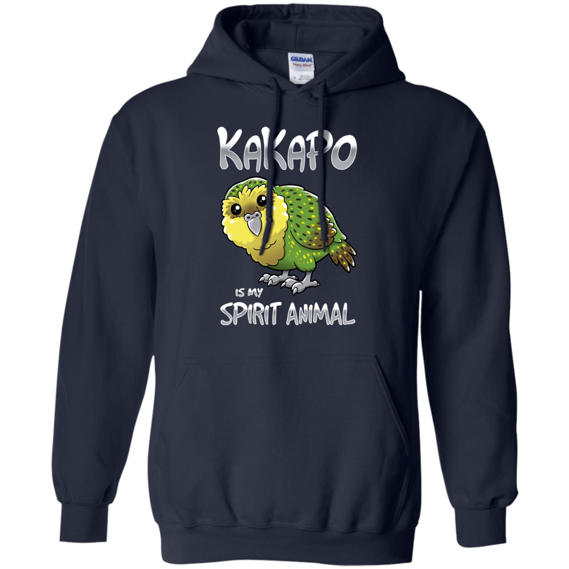 Sweatshirts Navy / S Kakapo Spirit Animal Pullover Hoodie