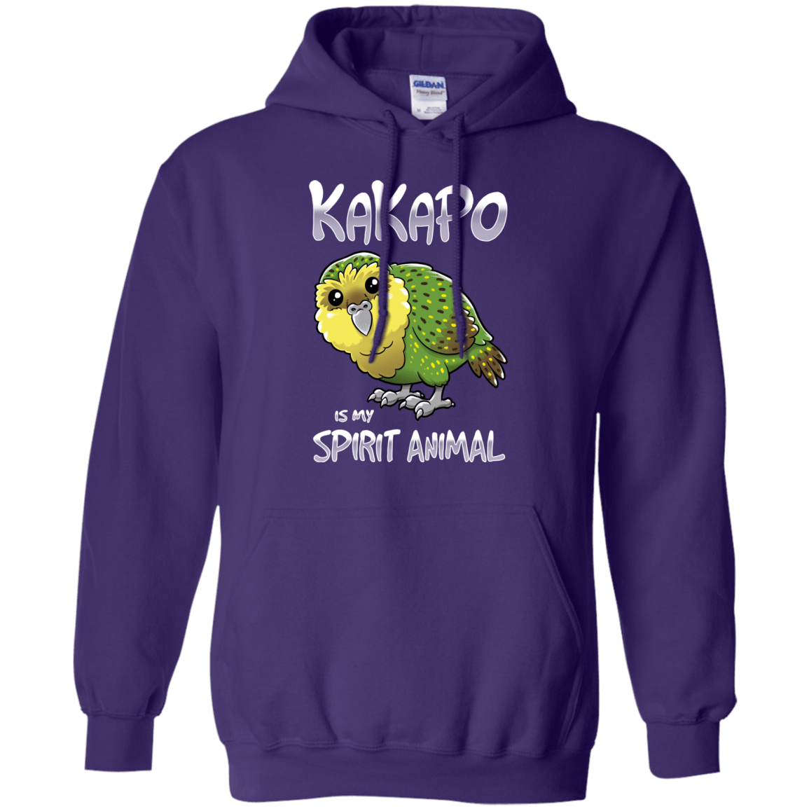 Sweatshirts Purple / S Kakapo Spirit Animal Pullover Hoodie