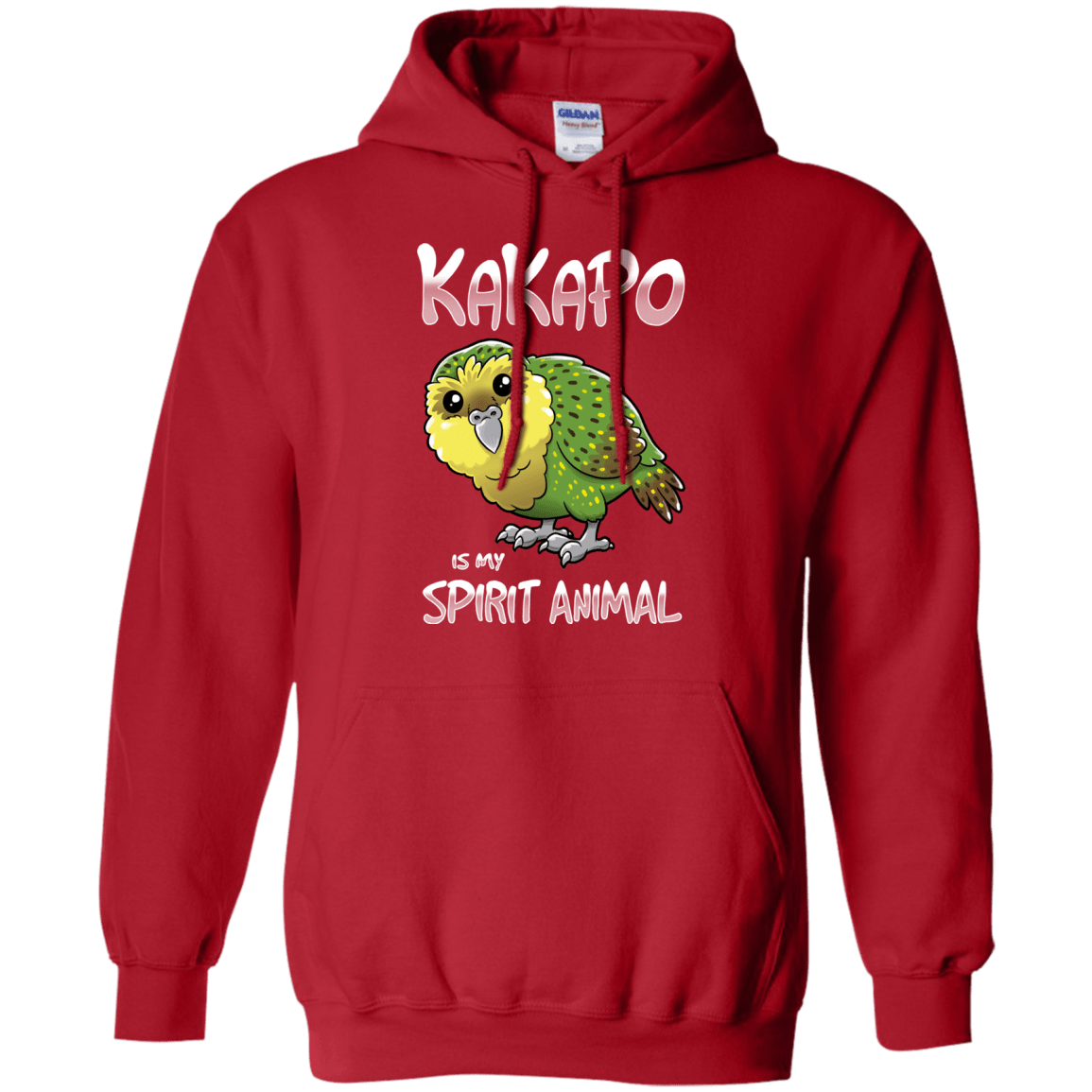 Sweatshirts Red / S Kakapo Spirit Animal Pullover Hoodie