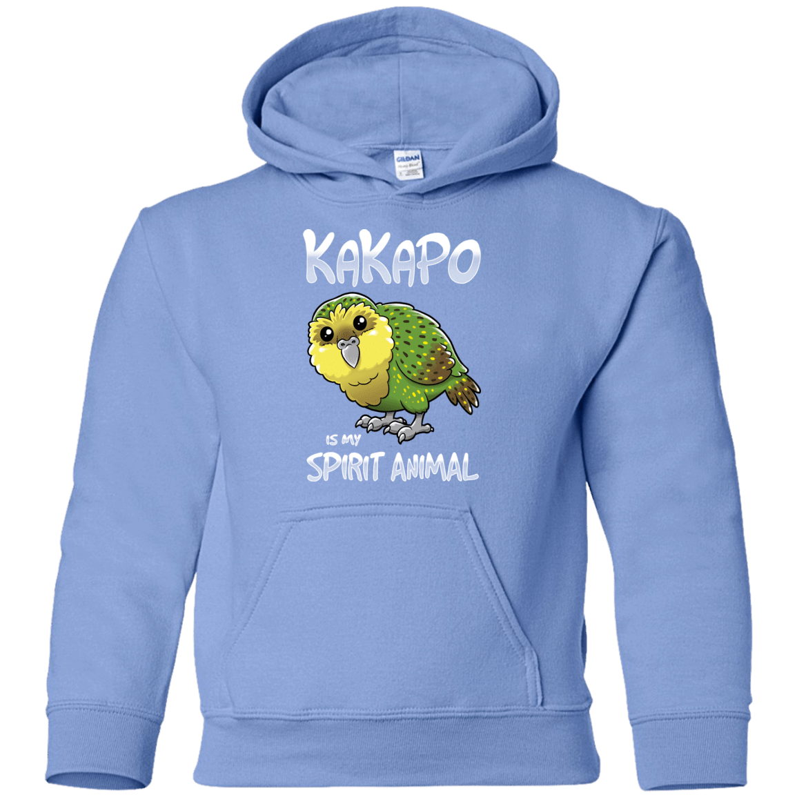 Sweatshirts Carolina Blue / YS Kakapo Spirit Animal Youth Hoodie