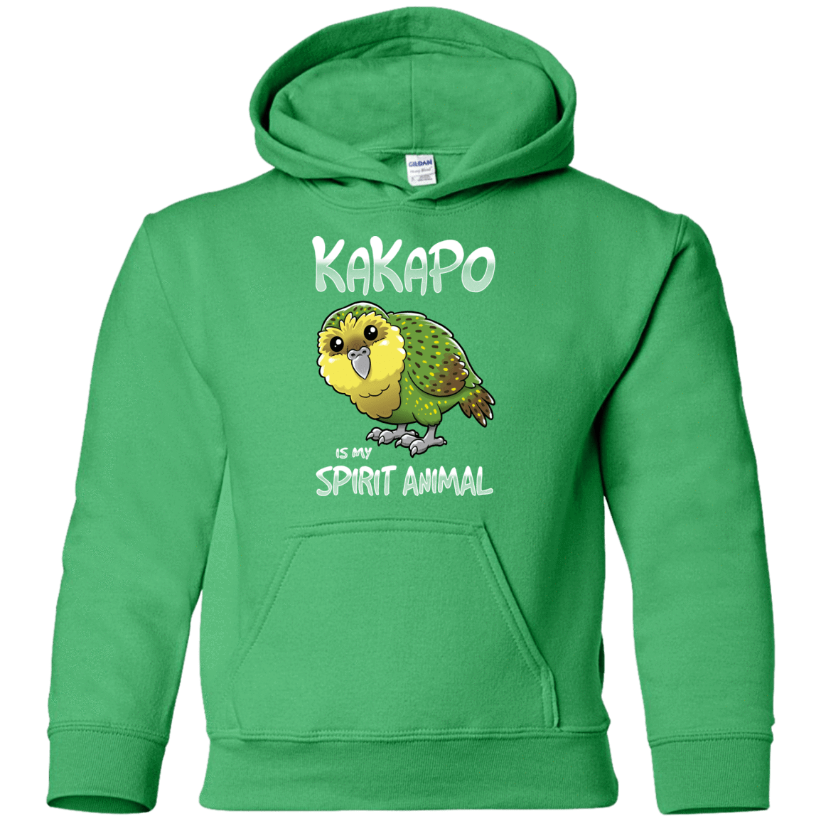 Sweatshirts Irish Green / YS Kakapo Spirit Animal Youth Hoodie