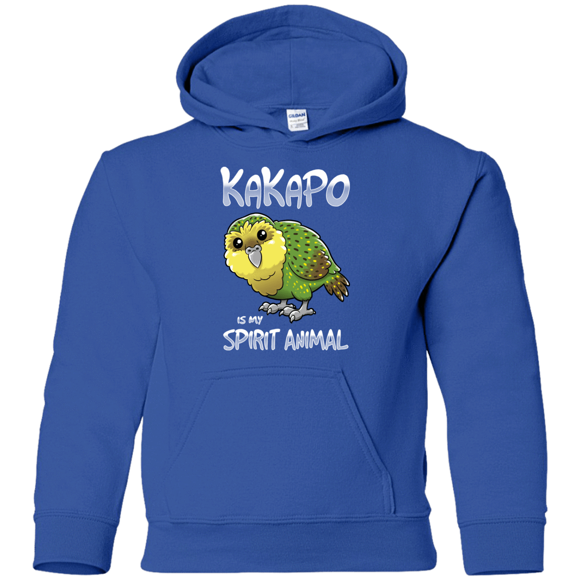 Sweatshirts Royal / YS Kakapo Spirit Animal Youth Hoodie