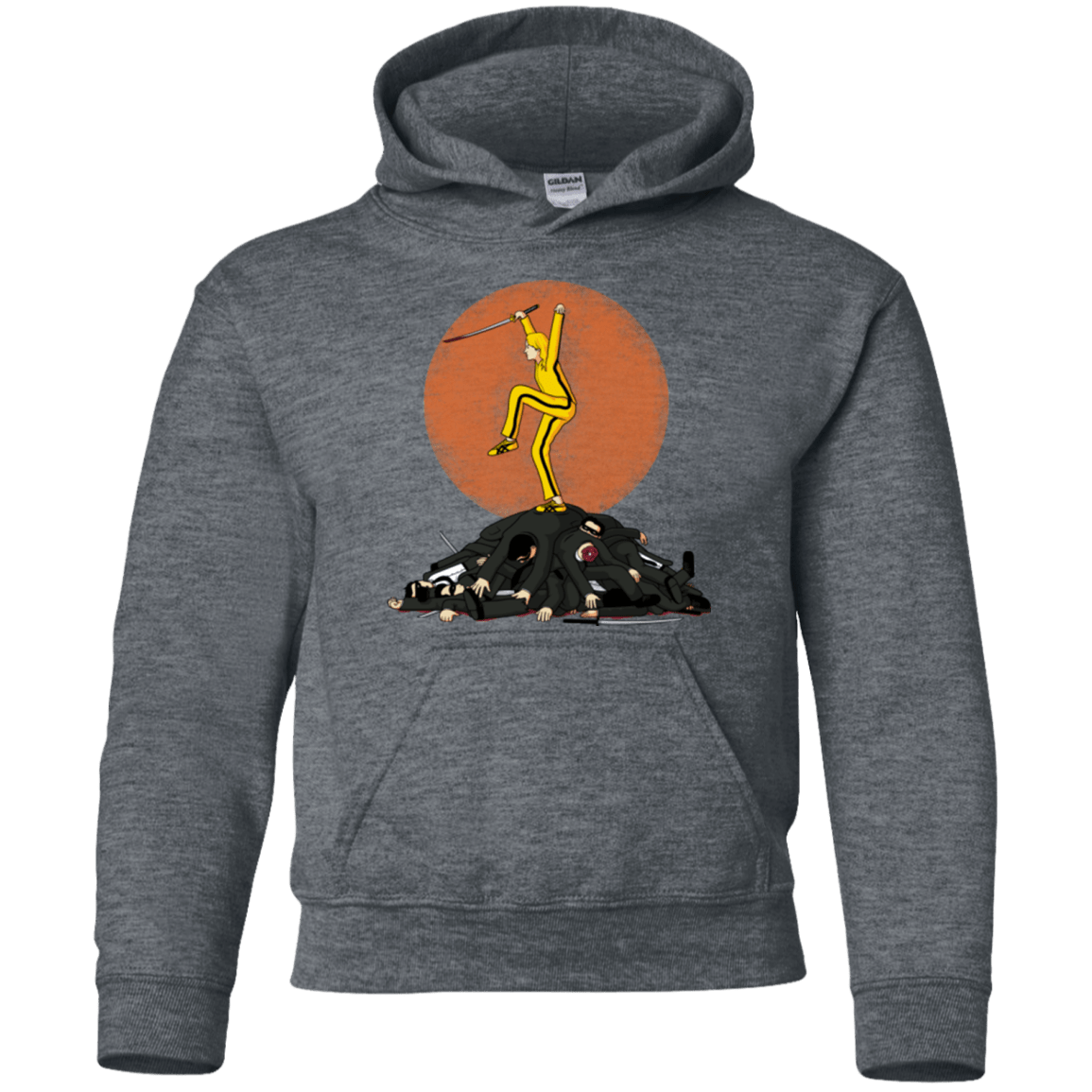 Sweatshirts Dark Heather / YS Karate Bill Youth Hoodie
