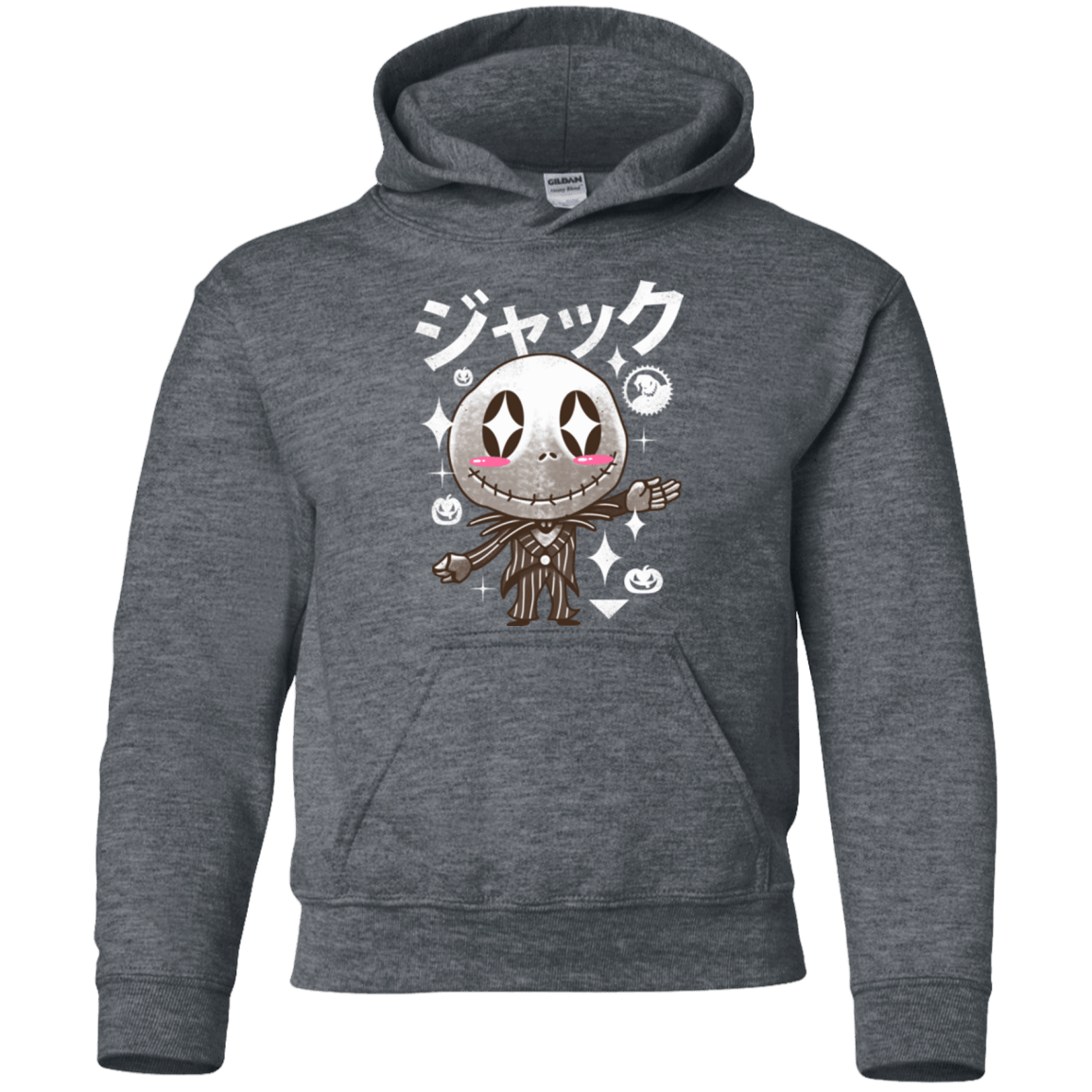 Sweatshirts Dark Heather / YS Kawaii Before Christmas Youth Hoodie