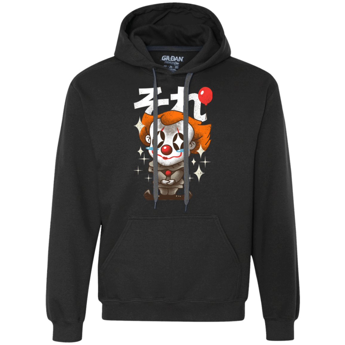 Sweatshirts Black / Small Kawaii Clown Premium Fleece Hoodie