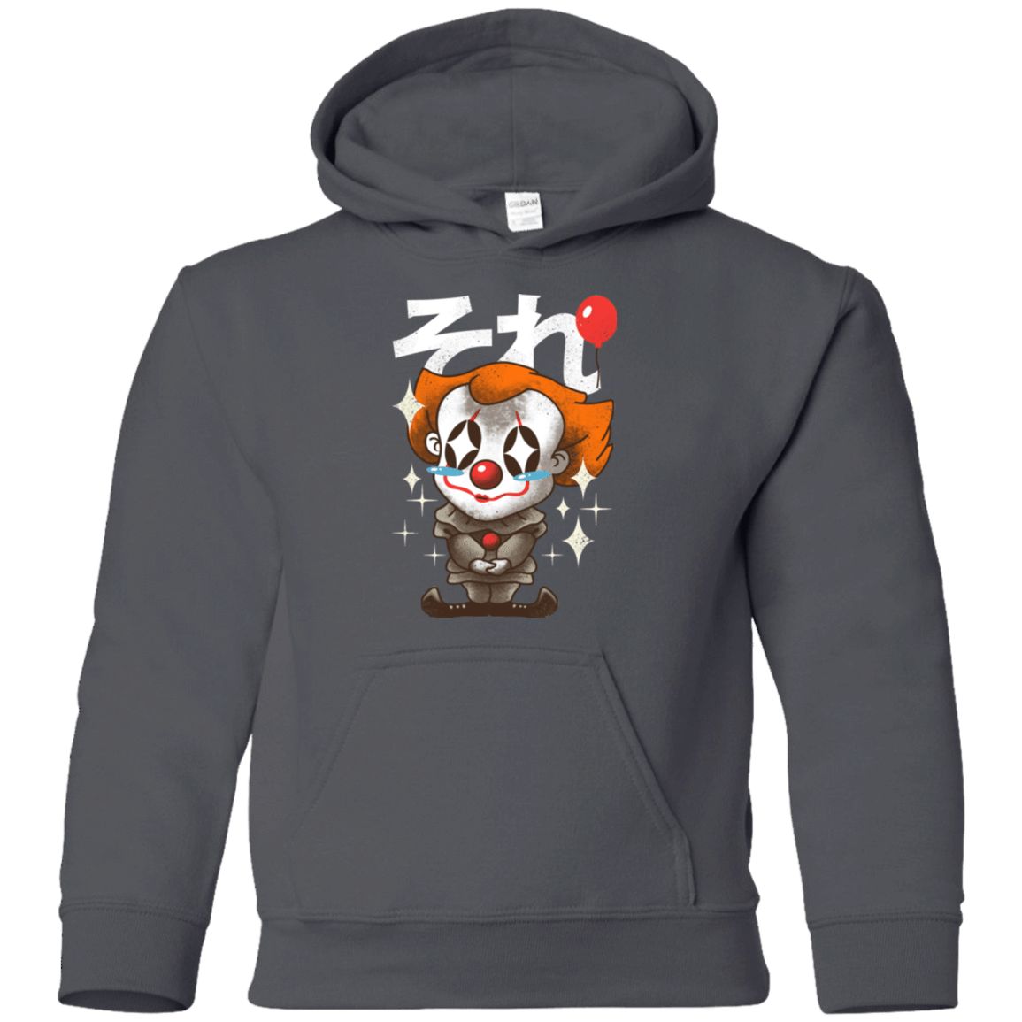 Sweatshirts Charcoal / YS Kawaii Clown Youth Hoodie