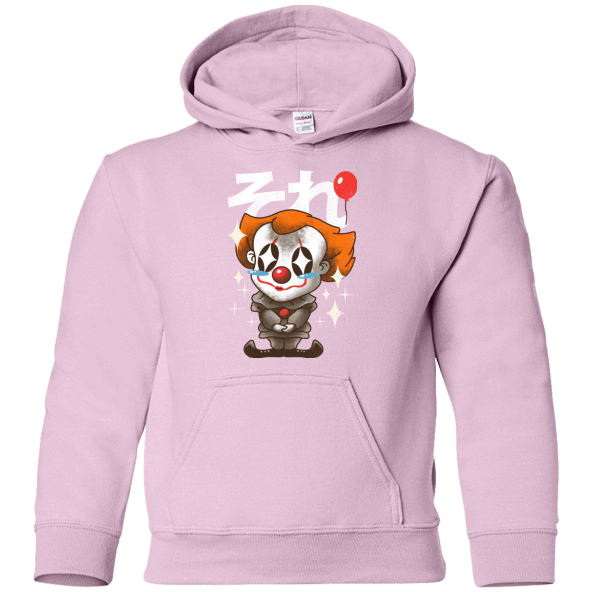 Sweatshirts Light Pink / YS Kawaii Clown Youth Hoodie