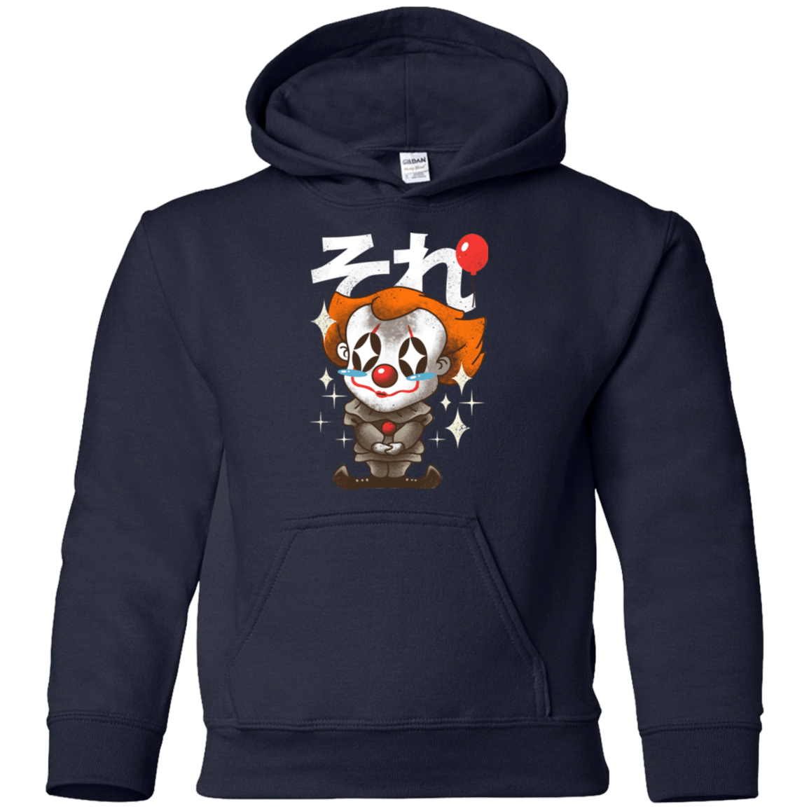 Sweatshirts Navy / YS Kawaii Clown Youth Hoodie