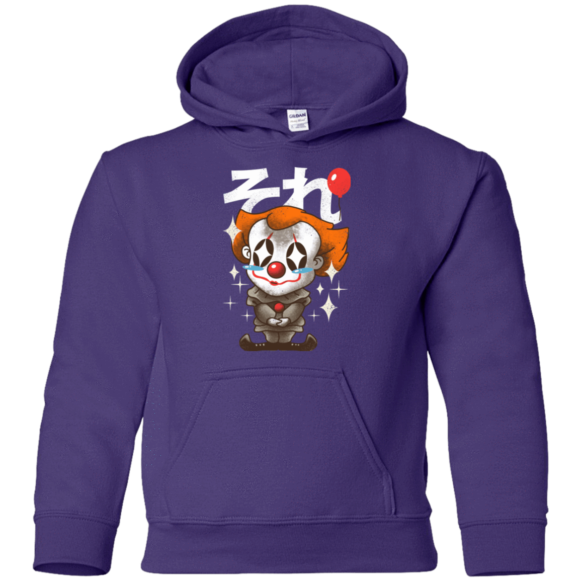 Sweatshirts Purple / YS Kawaii Clown Youth Hoodie