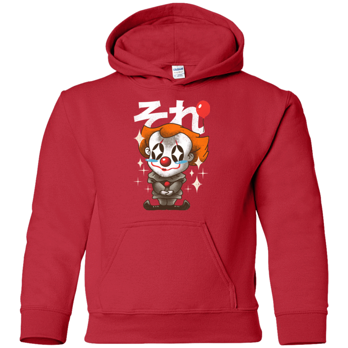 Sweatshirts Red / YS Kawaii Clown Youth Hoodie
