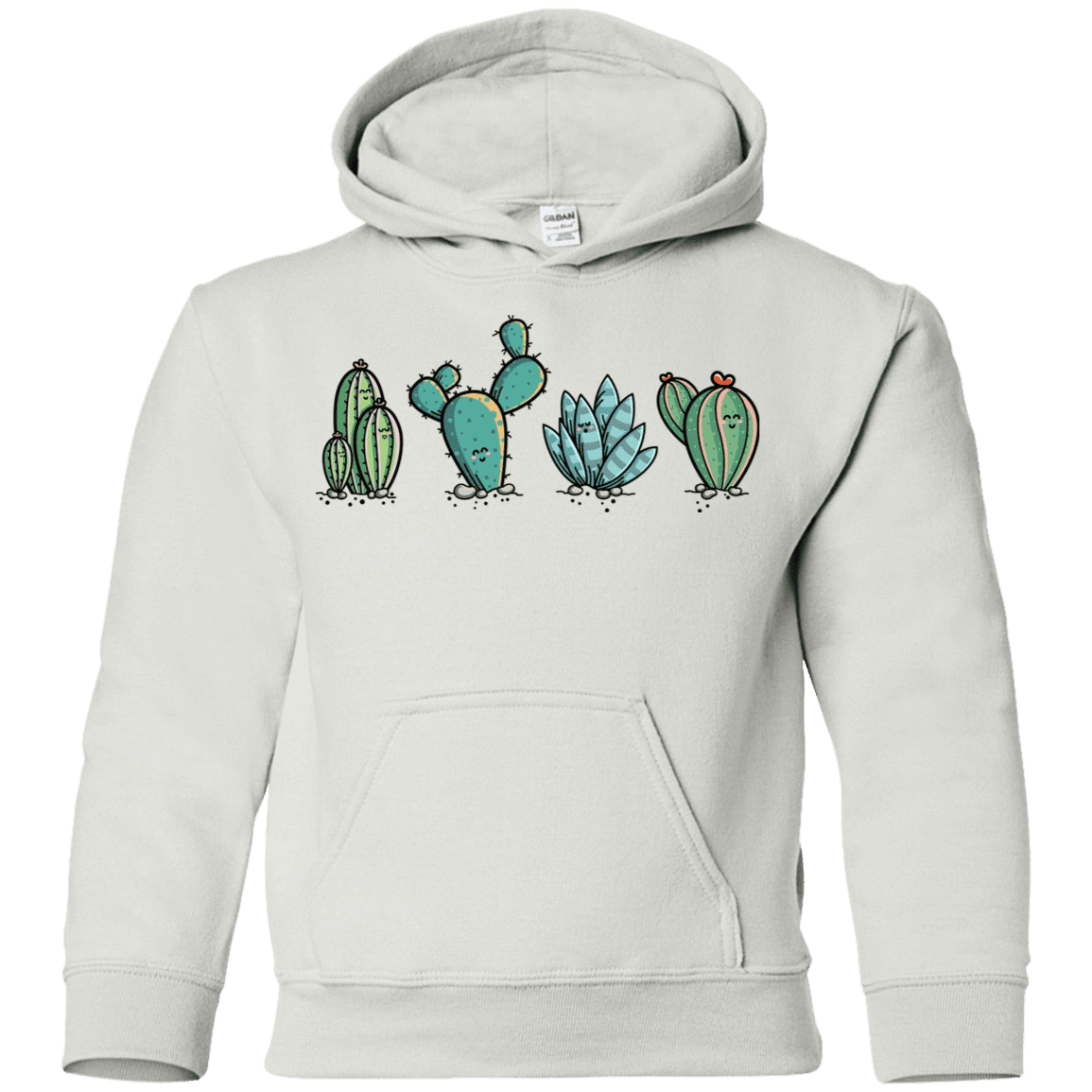 Sweatshirts White / YS Kawaii Cute Cactus Plants Youth Hoodie