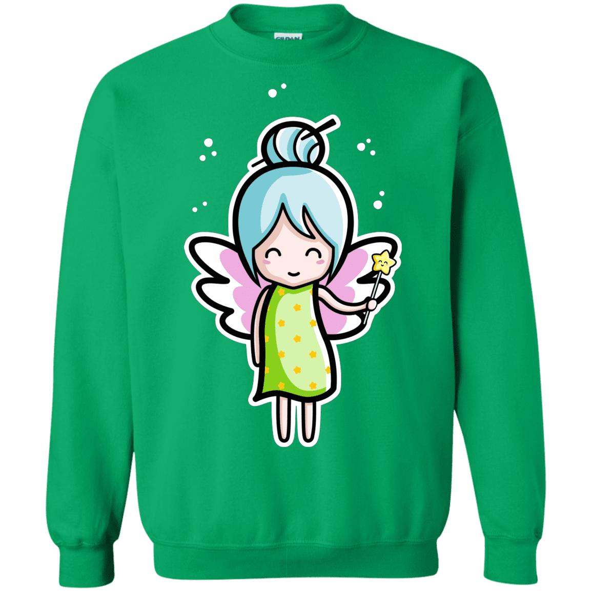 Sweatshirts Irish Green / S Kawaii Cute Fairy Crewneck Sweatshirt