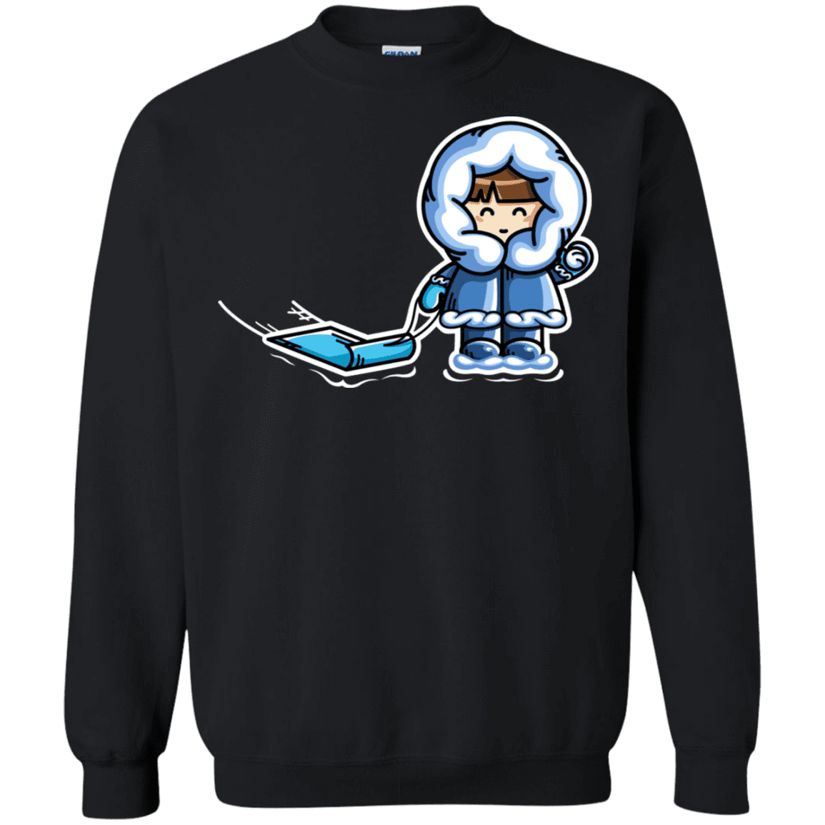 Sweatshirts Black / S Kawaii Cute Fun In The Snow Crewneck Sweatshirt