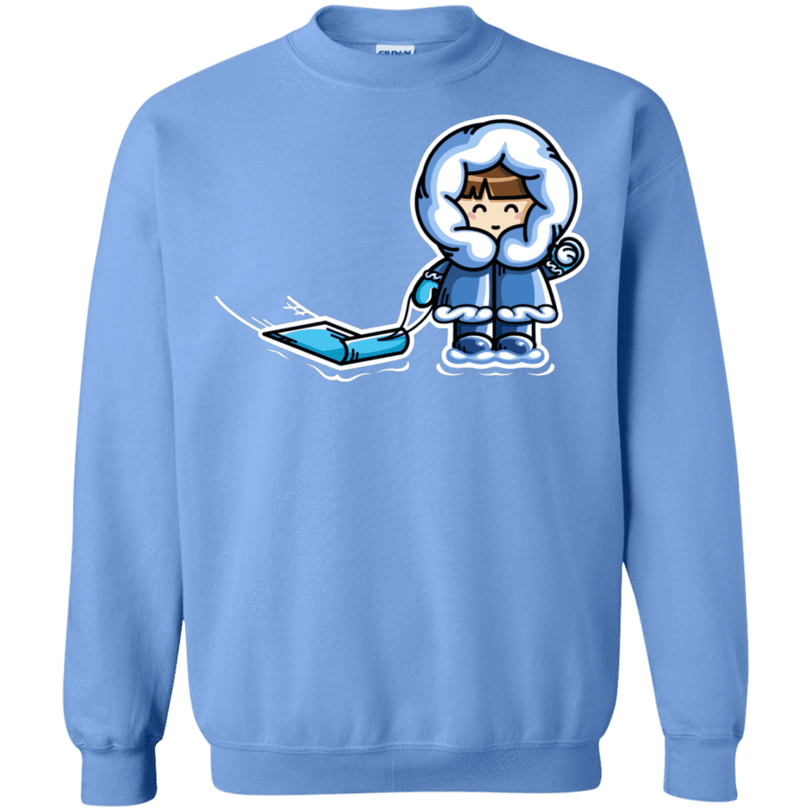 Sweatshirts Carolina Blue / S Kawaii Cute Fun In The Snow Crewneck Sweatshirt