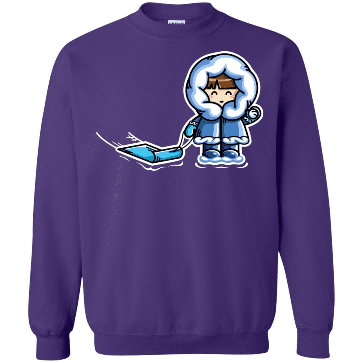 Sweatshirts Purple / S Kawaii Cute Fun In The Snow Crewneck Sweatshirt