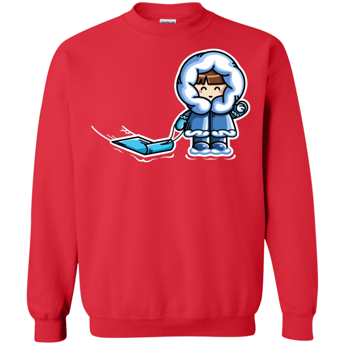 Sweatshirts Red / S Kawaii Cute Fun In The Snow Crewneck Sweatshirt