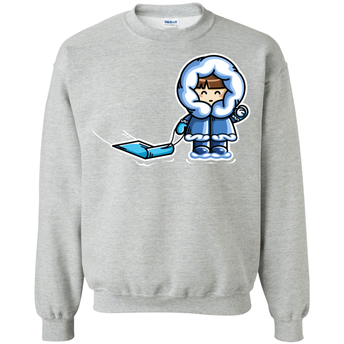 Sweatshirts Sport Grey / S Kawaii Cute Fun In The Snow Crewneck Sweatshirt