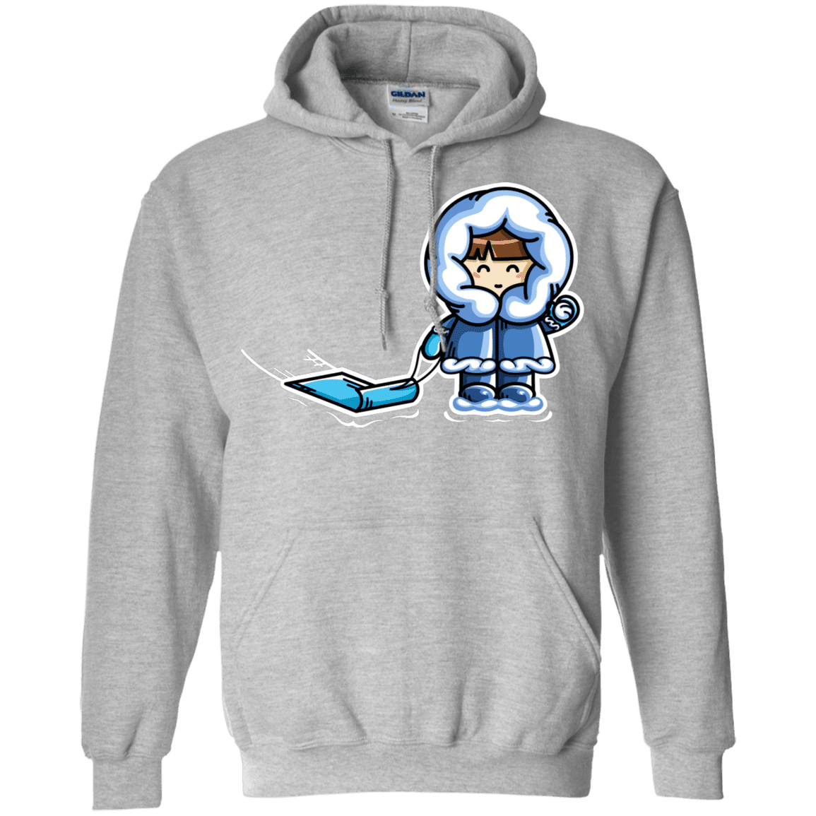 Sweatshirts Sport Grey / S Kawaii Cute Fun In The Snow Pullover Hoodie