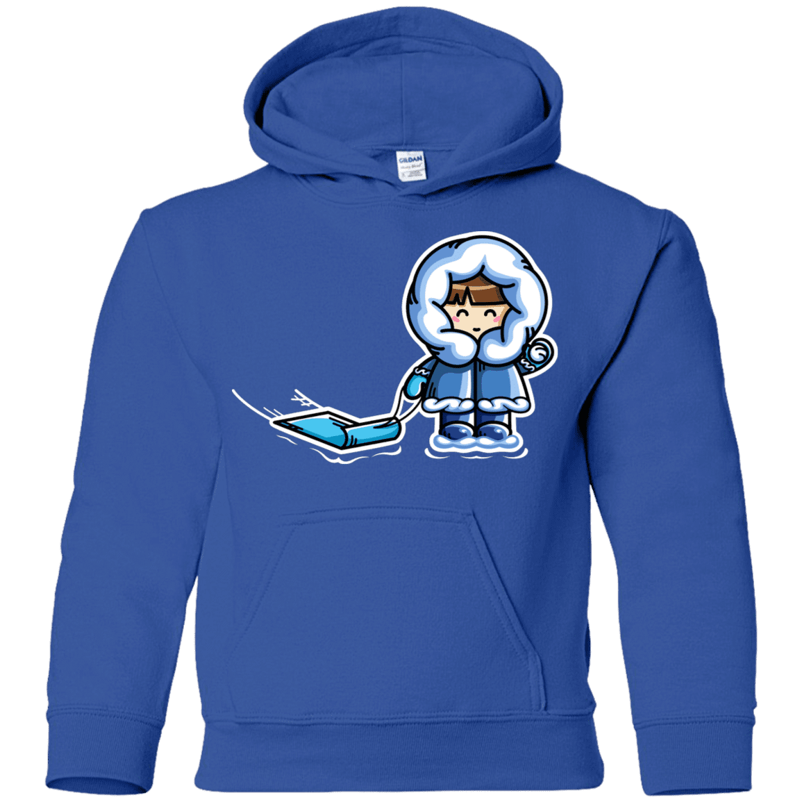 Sweatshirts Royal / YS Kawaii Cute Fun In The Snow Youth Hoodie