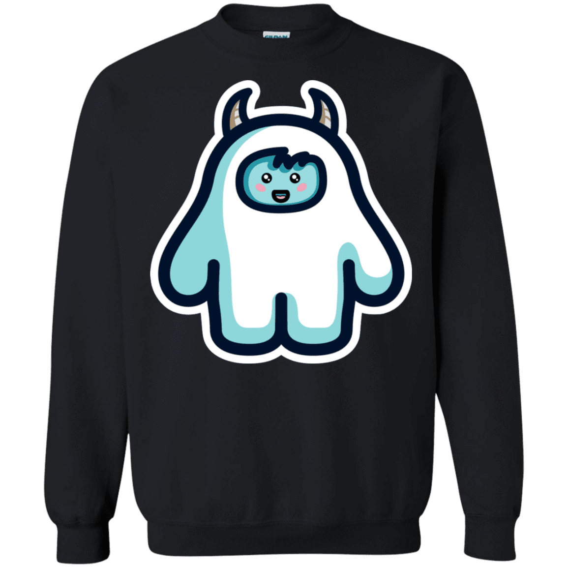 Sweatshirts Black / S Kawaii Cute Yeti Crewneck Sweatshirt