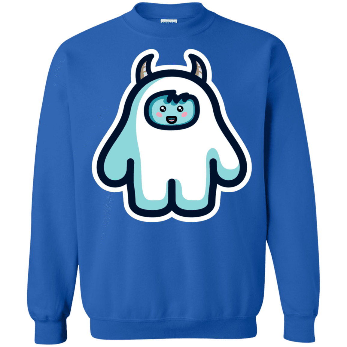 Sweatshirts Royal / S Kawaii Cute Yeti Crewneck Sweatshirt
