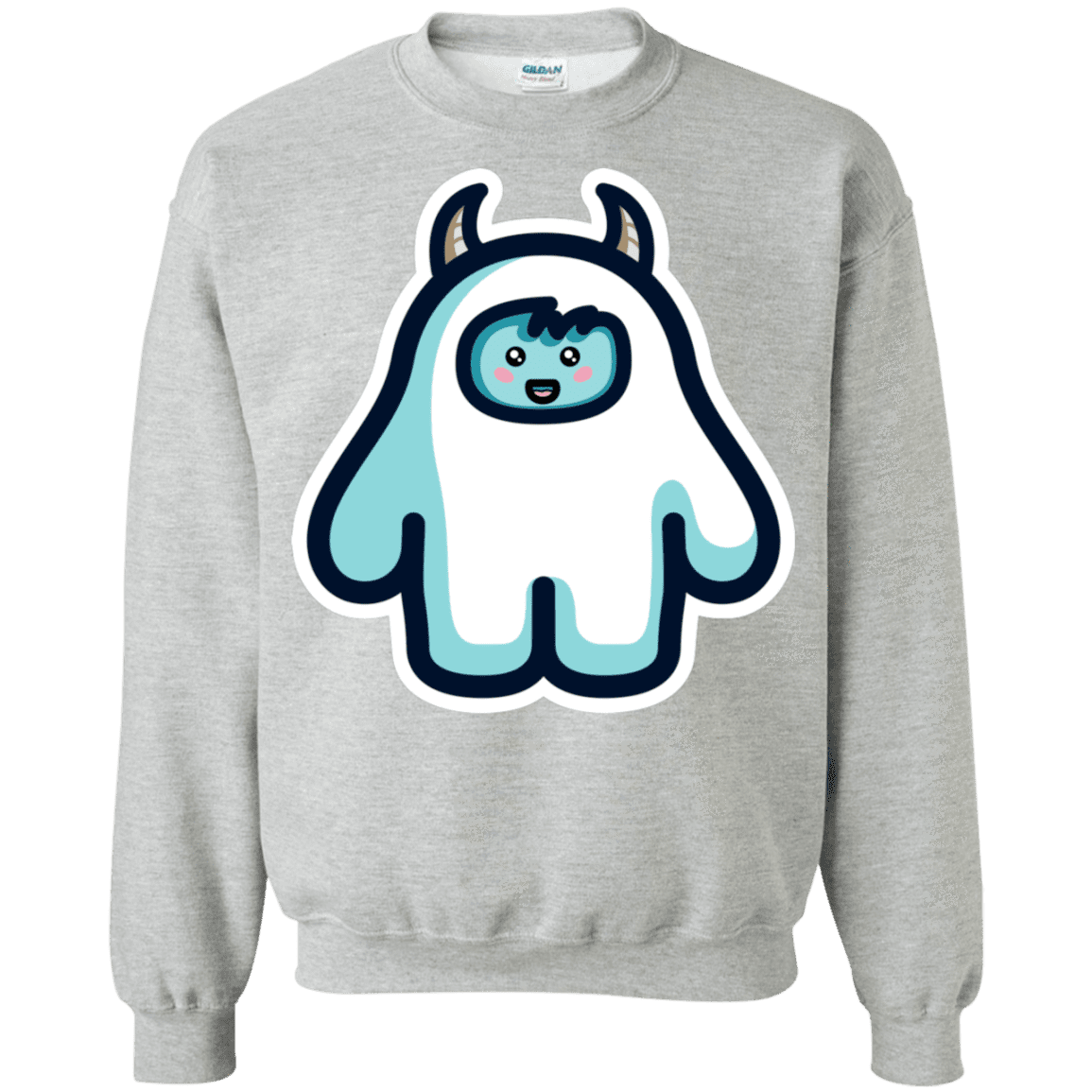 Sweatshirts Sport Grey / S Kawaii Cute Yeti Crewneck Sweatshirt