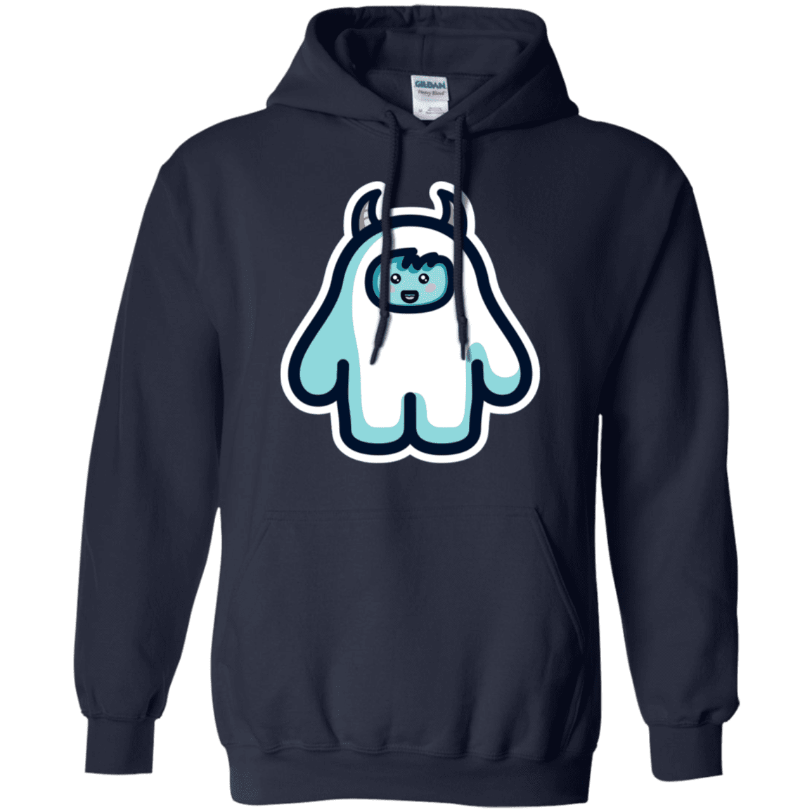 Sweatshirts Navy / S Kawaii Cute Yeti Pullover Hoodie
