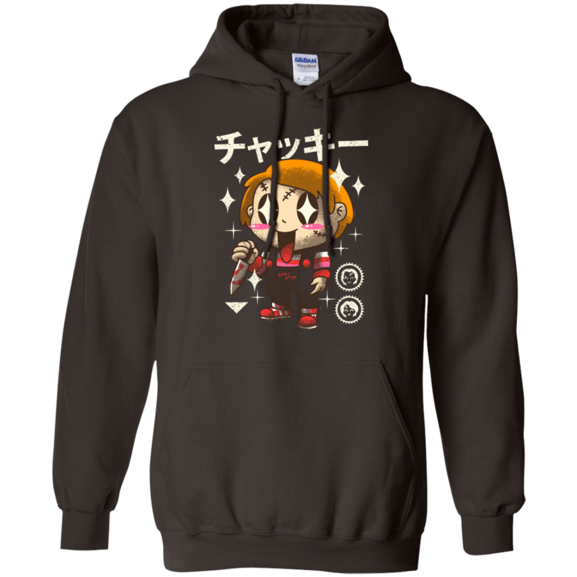 Sweatshirts Dark Chocolate / Small Kawaii Doll Pullover Hoodie