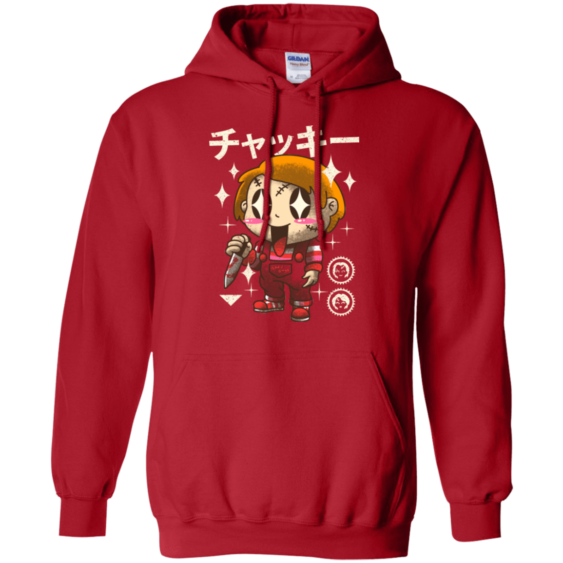 Sweatshirts Red / Small Kawaii Doll Pullover Hoodie