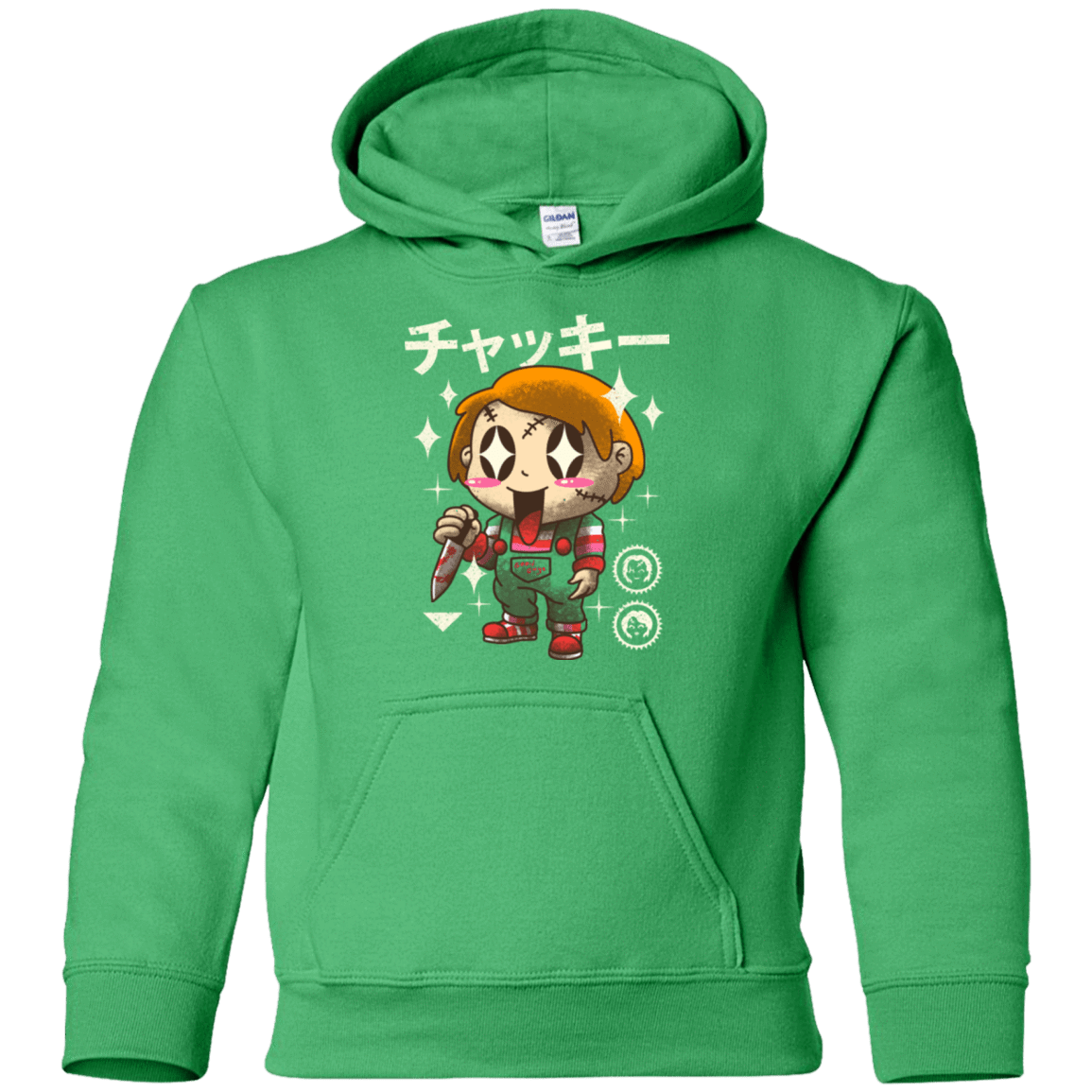 Sweatshirts Irish Green / YS Kawaii Doll Youth Hoodie