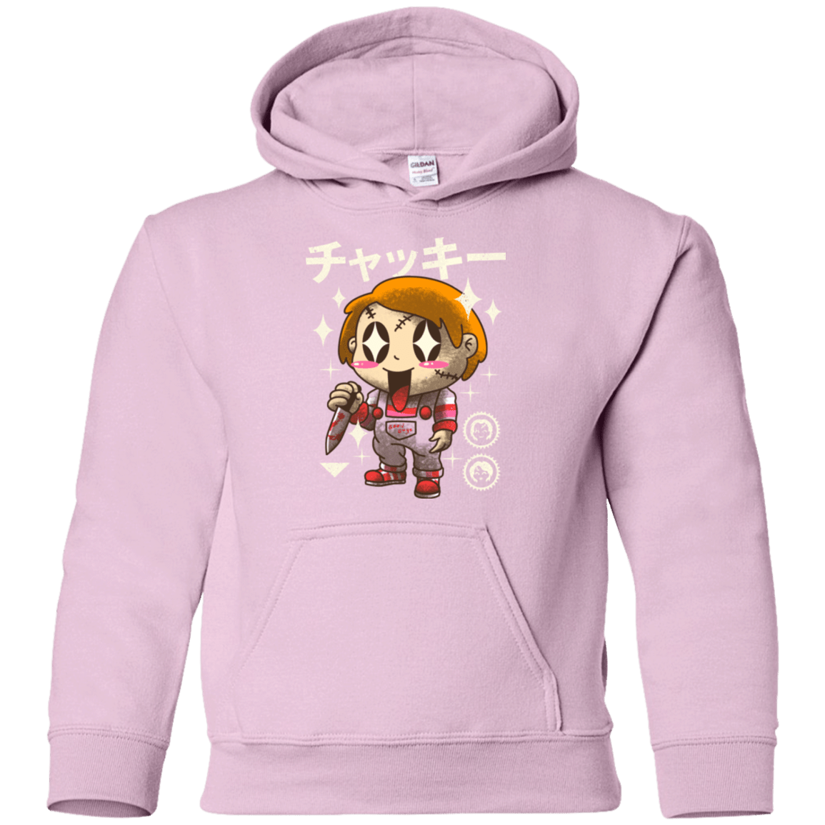 Sweatshirts Light Pink / YS Kawaii Doll Youth Hoodie