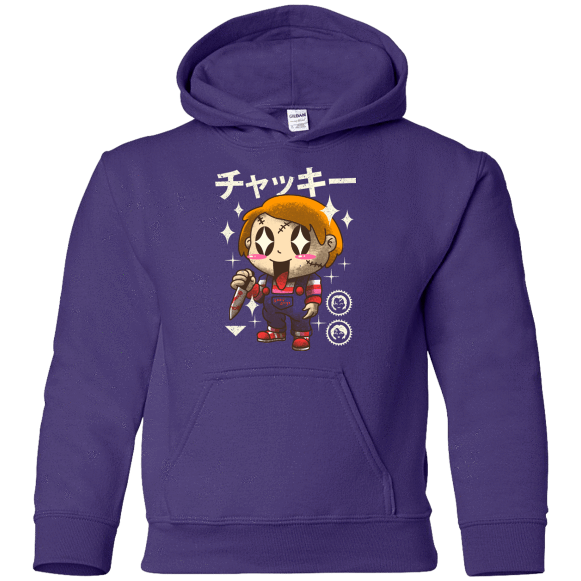 Sweatshirts Purple / YS Kawaii Doll Youth Hoodie