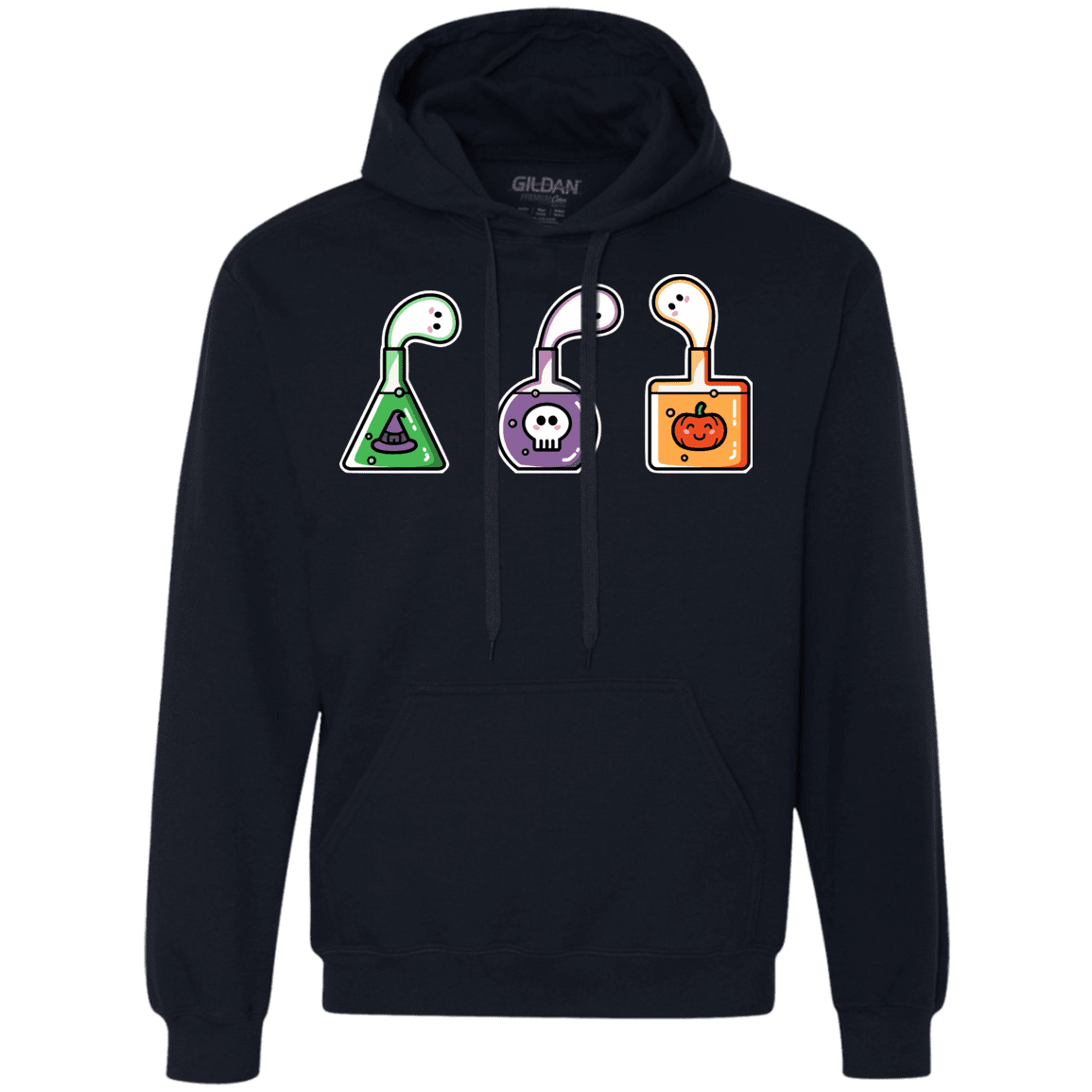 Sweatshirts Navy / S Kawaii Halloween Potions Premium Fleece Hoodie