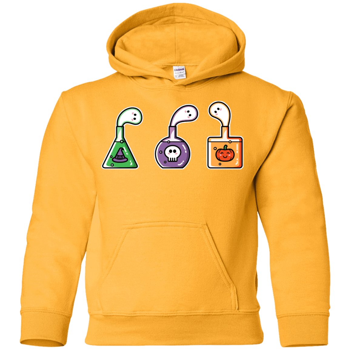 Sweatshirts Gold / YS Kawaii Halloween Potions Youth Hoodie