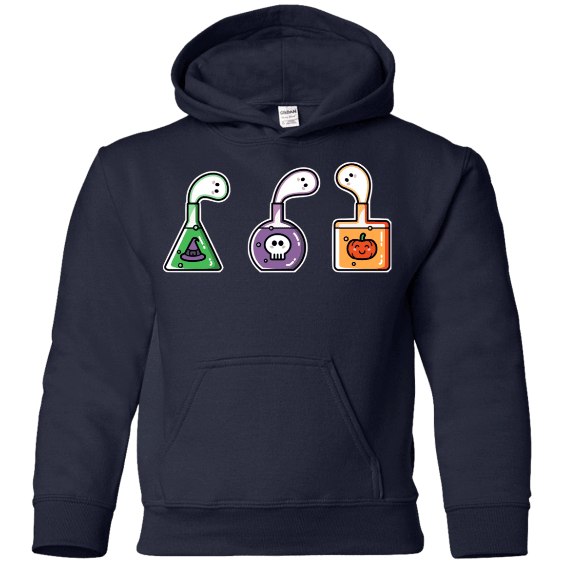 Sweatshirts Navy / YS Kawaii Halloween Potions Youth Hoodie