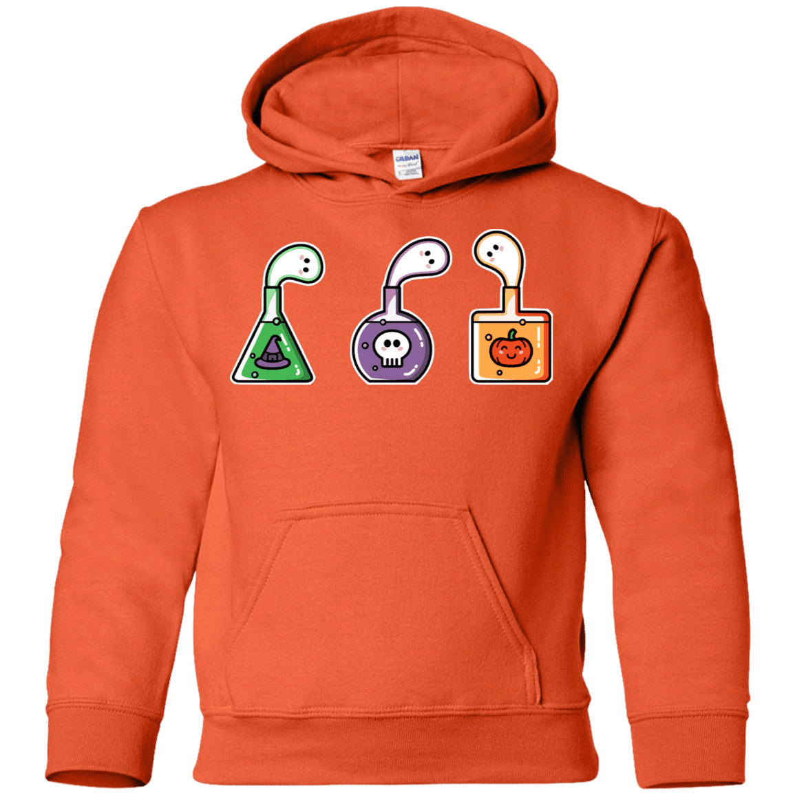 Sweatshirts Orange / YS Kawaii Halloween Potions Youth Hoodie