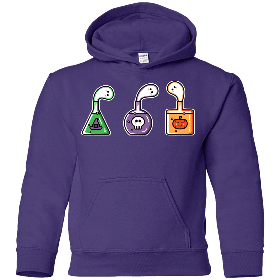 Sweatshirts Purple / YS Kawaii Halloween Potions Youth Hoodie