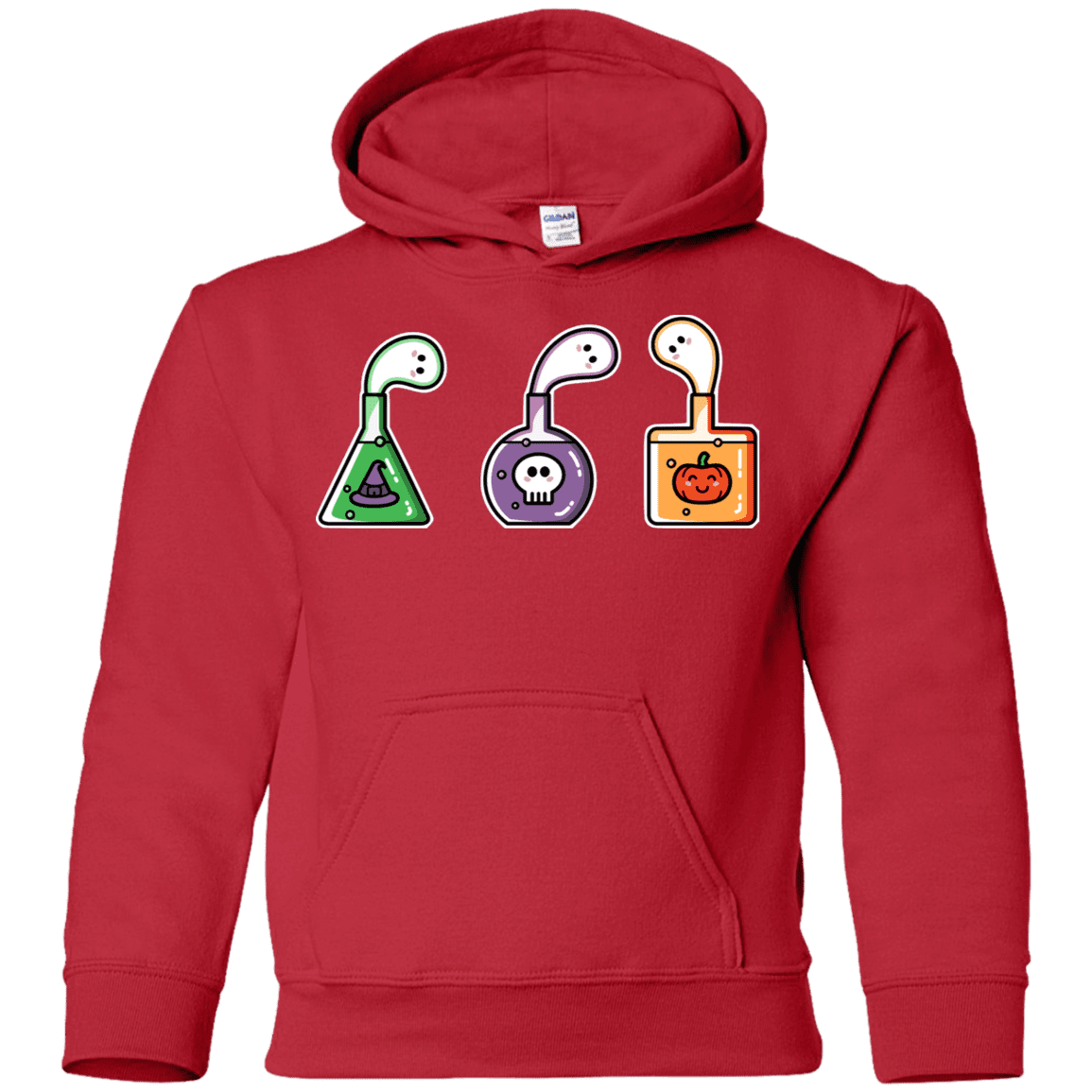 Sweatshirts Red / YS Kawaii Halloween Potions Youth Hoodie
