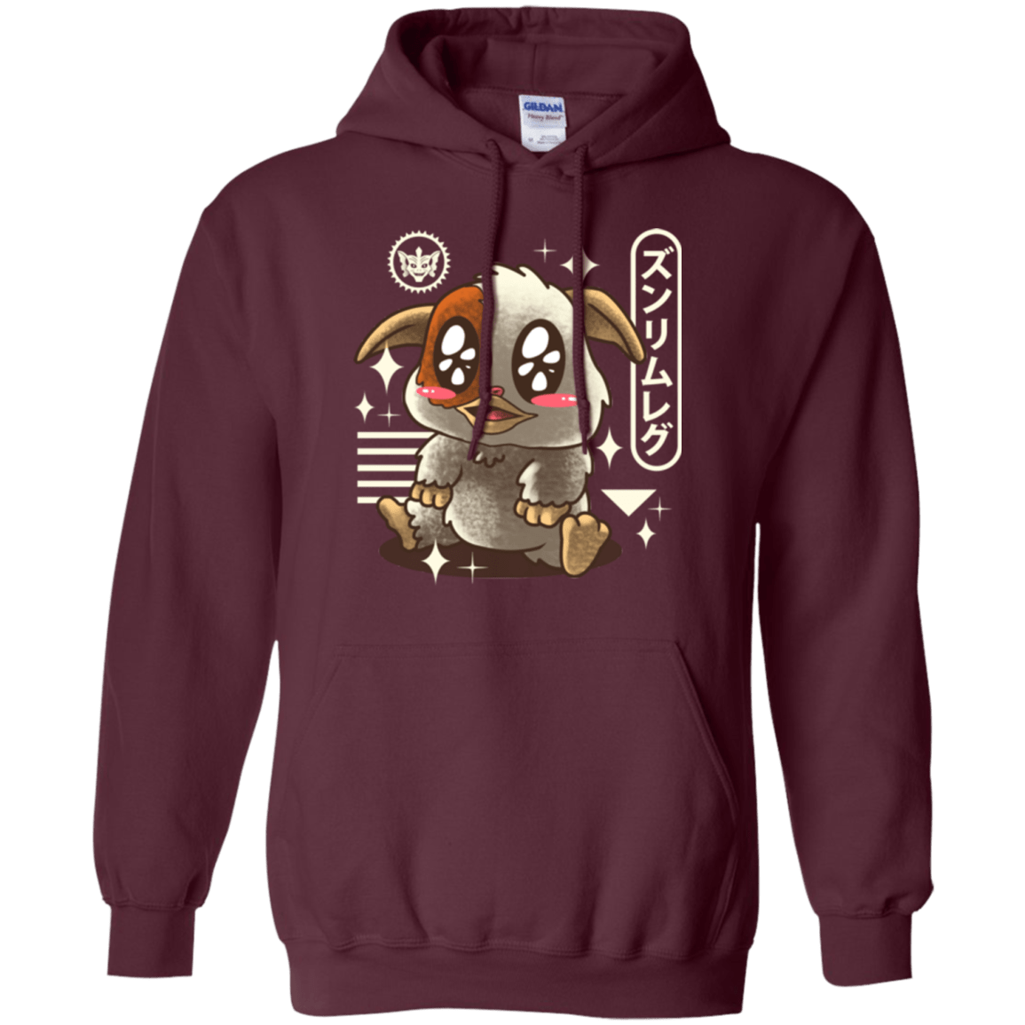 Sweatshirts Maroon / Small Kawaii Mogwai Pullover Hoodie