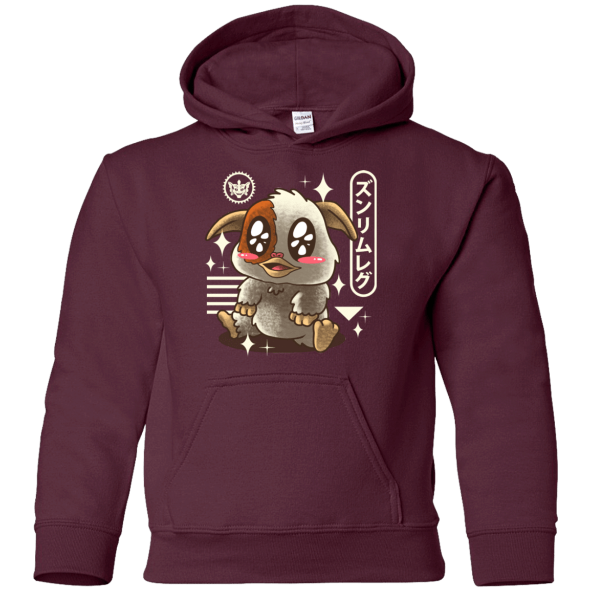 Sweatshirts Maroon / YS Kawaii Mogwai Youth Hoodie