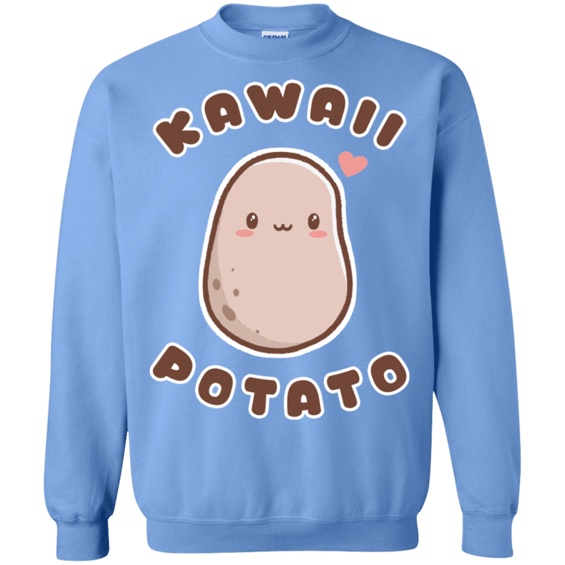 Sweatshirts Carolina Blue / S Kawaii Potato Crewneck Sweatshirt