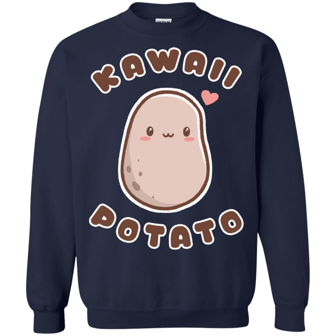 Sweatshirts Navy / S Kawaii Potato Crewneck Sweatshirt