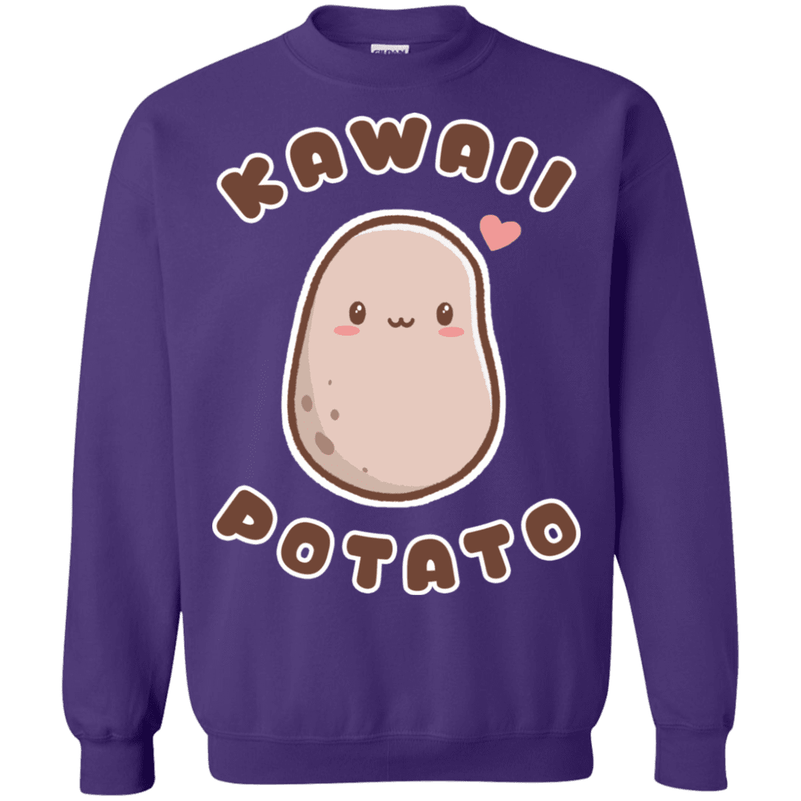 Sweatshirts Purple / S Kawaii Potato Crewneck Sweatshirt