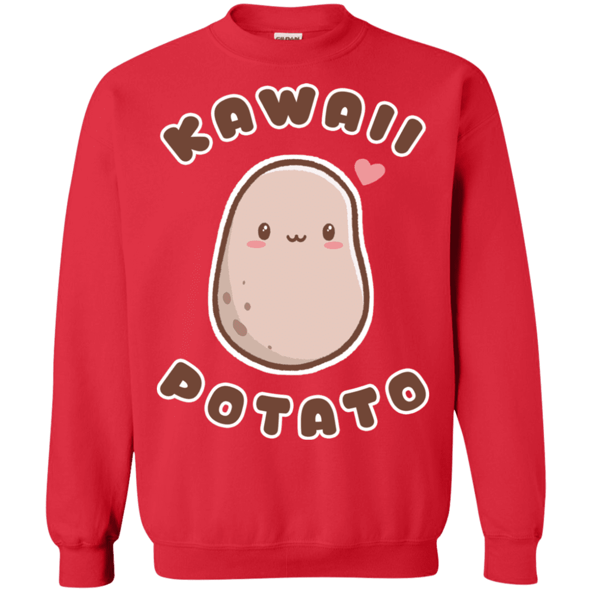 Sweatshirts Red / S Kawaii Potato Crewneck Sweatshirt
