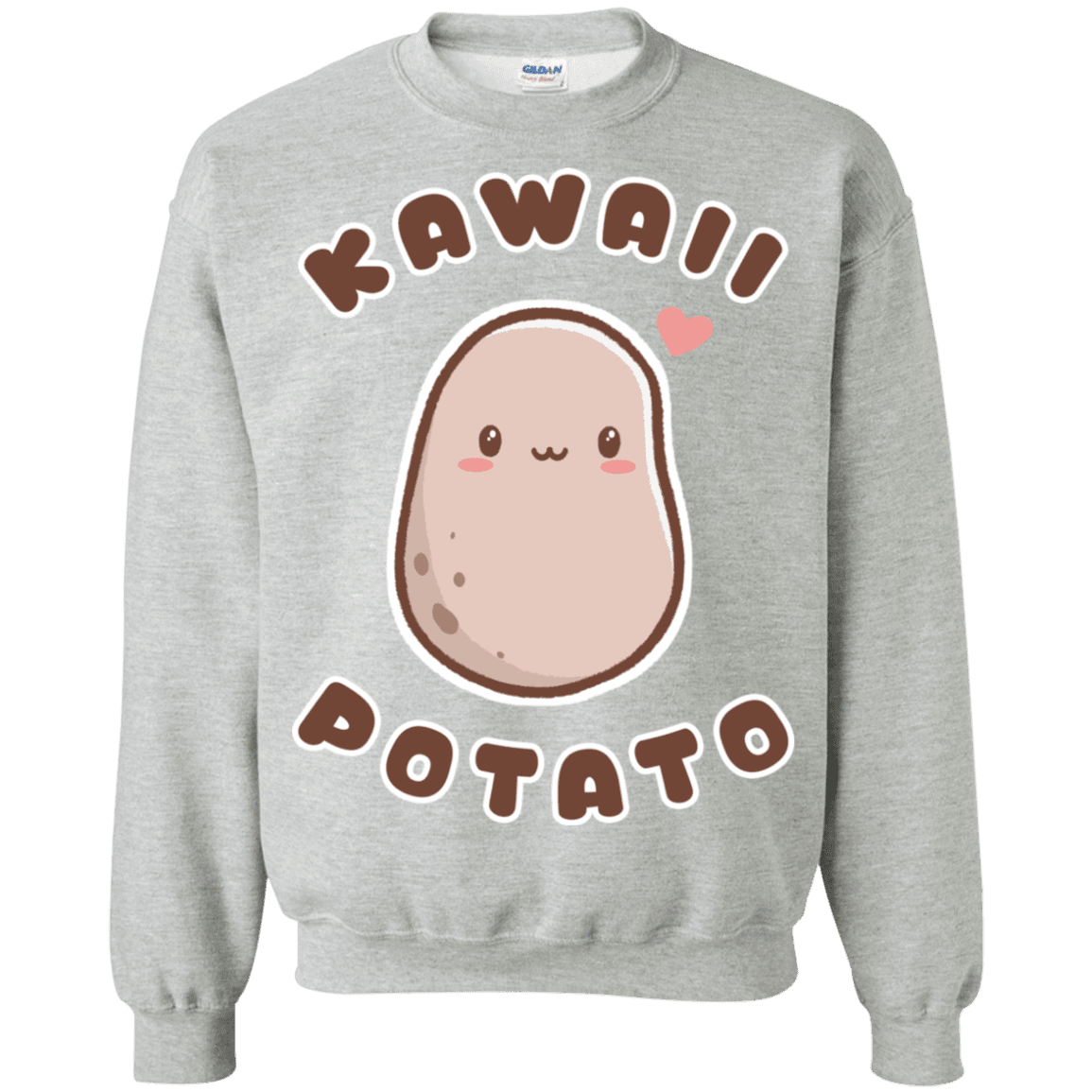 Sweatshirts Sport Grey / S Kawaii Potato Crewneck Sweatshirt