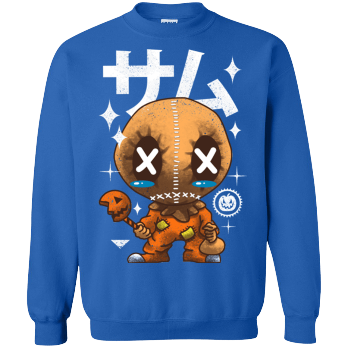 Sweatshirts Royal / Small Kawaii Pumpkin Crewneck Sweatshirt