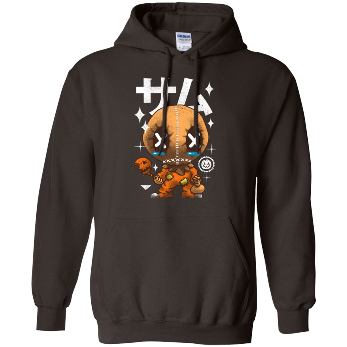 Sweatshirts Dark Chocolate / Small Kawaii Pumpkin Pullover Hoodie