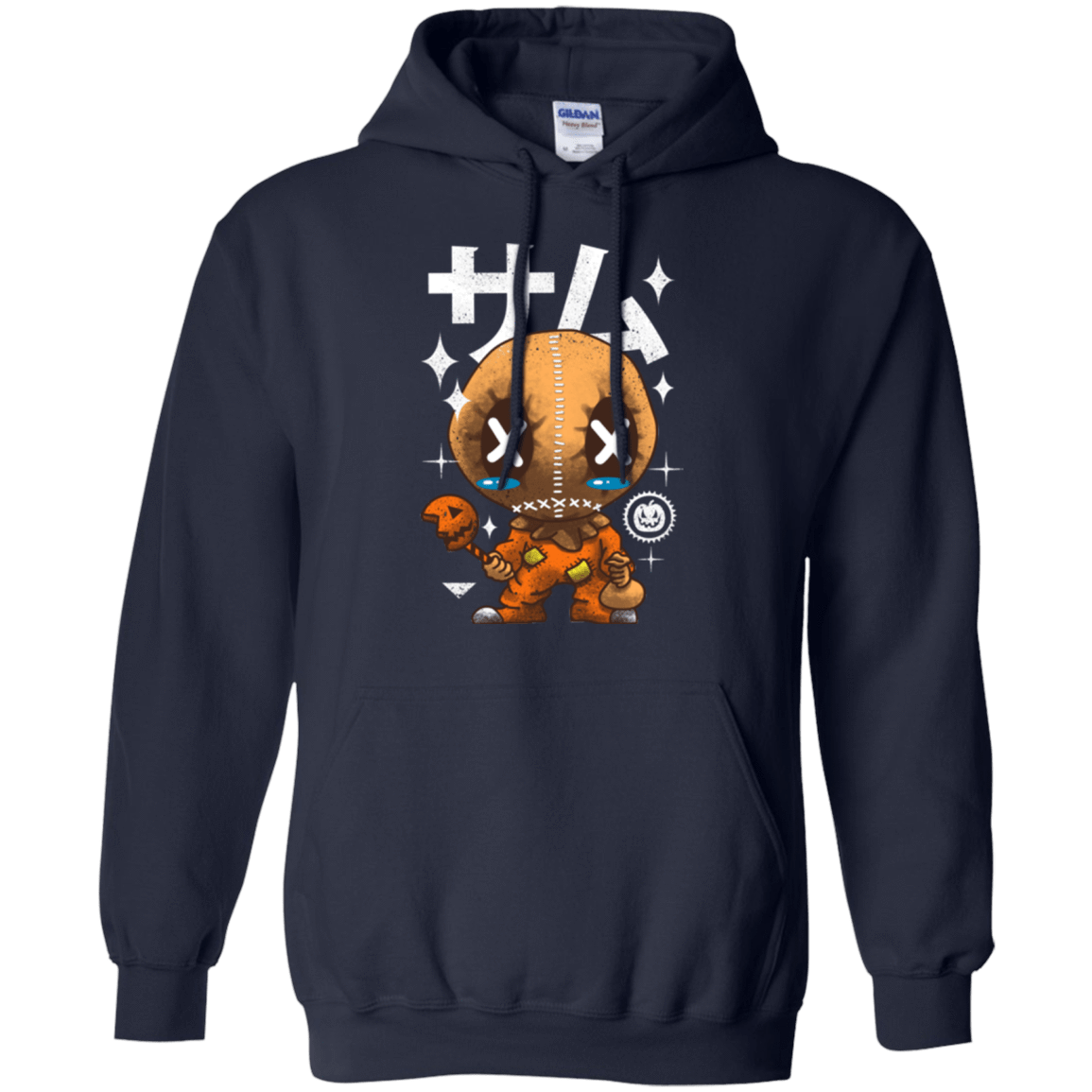 Sweatshirts Navy / Small Kawaii Pumpkin Pullover Hoodie