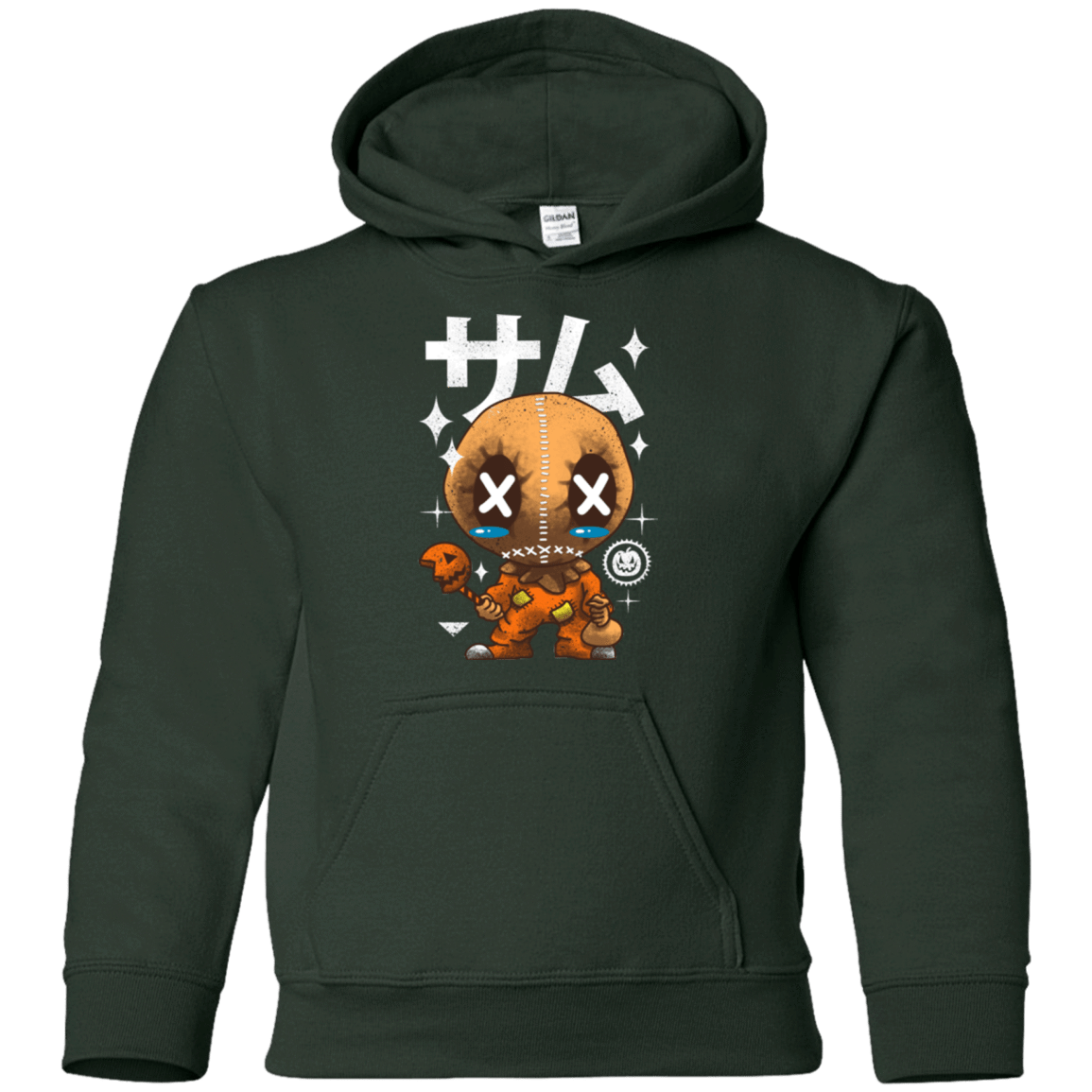 Sweatshirts Forest Green / YS Kawaii Pumpkin Youth Hoodie