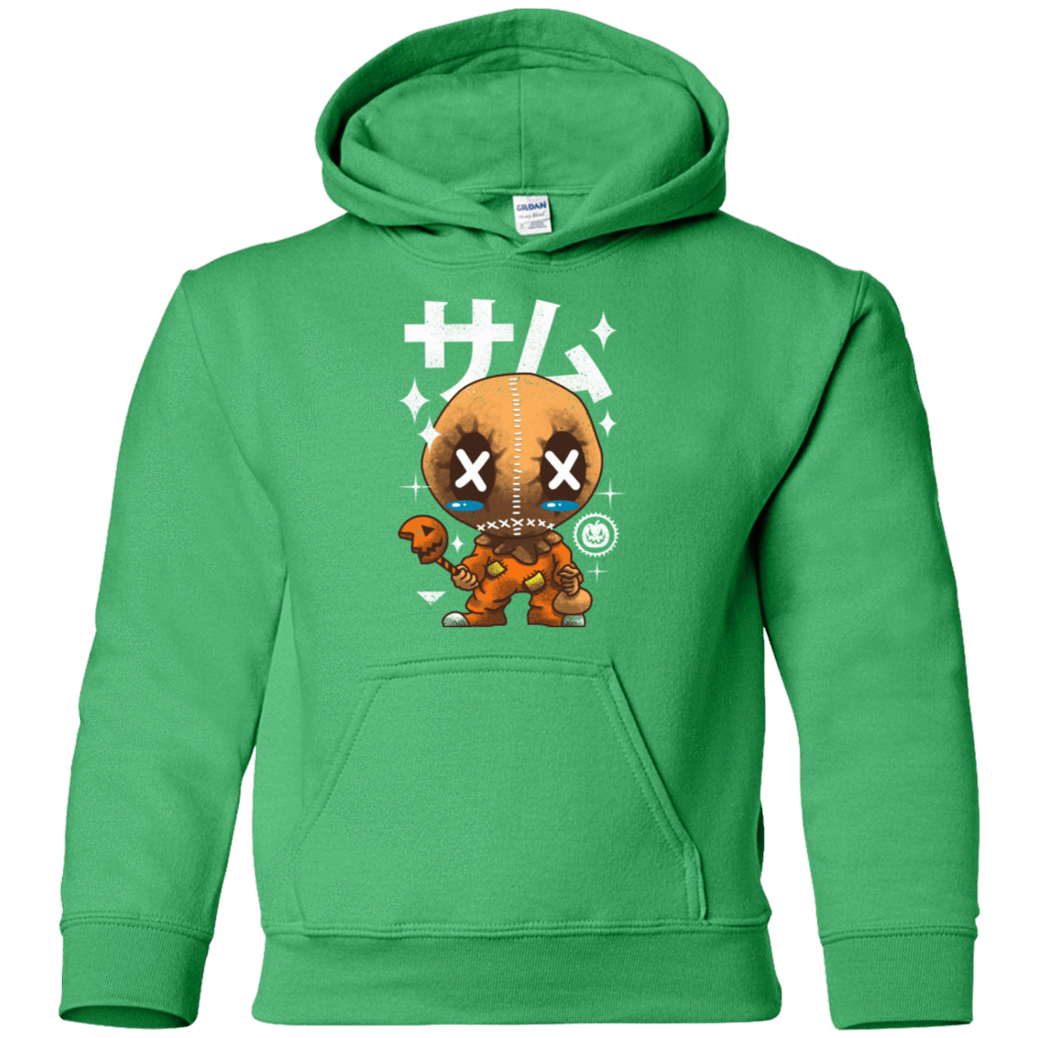 Sweatshirts Irish Green / YS Kawaii Pumpkin Youth Hoodie